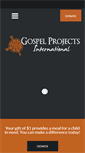 Mobile Screenshot of gospelprojects.org
